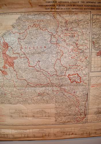 WW1 CEF Western Front Map