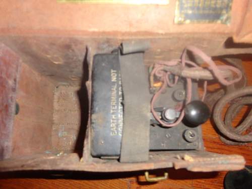 1917 British Trench Phone and morse key