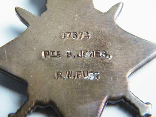 17672 Fusilier Breeze Jones 1st Bn RWF