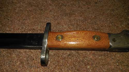 1907 WW I bayonet (well meaning owner restored!!!!)