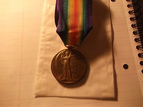 Victory Medal To A N Scrivener, Lancashire Fusiliers.