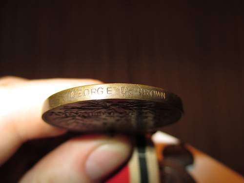 WW1 Police medals - George D Brown.