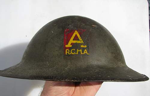 WWI Flashed RCHA Helmet