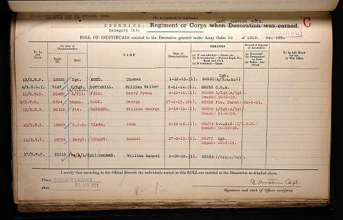 Sgt Samuel Dillow 15725 10th Bn RWF