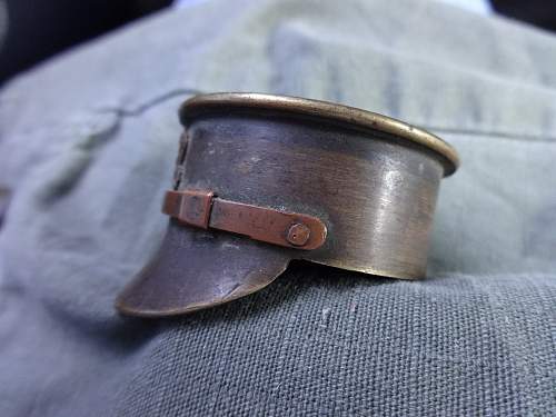 trench art brass cap