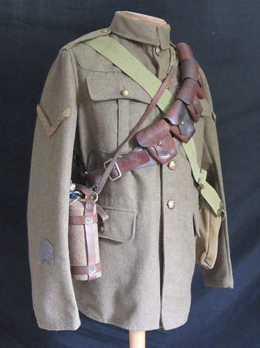 Ww1 british army cavalry troopers equipment on 02 service dress jacket