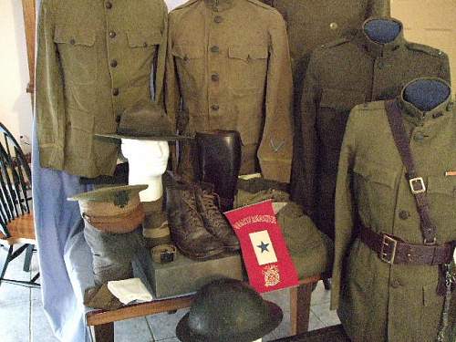 The two trunk-uniform grouping of Lewis C. Gilger; American Field Service SSU 69