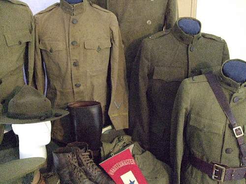 The two trunk-uniform grouping of Lewis C. Gilger; American Field Service SSU 69