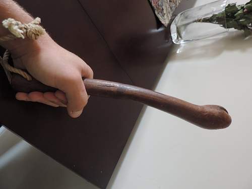 WW1 Hand Carved Trench Club