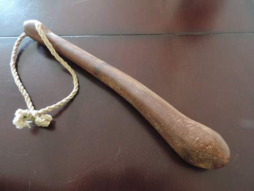 WW1 Hand Carved Trench Club