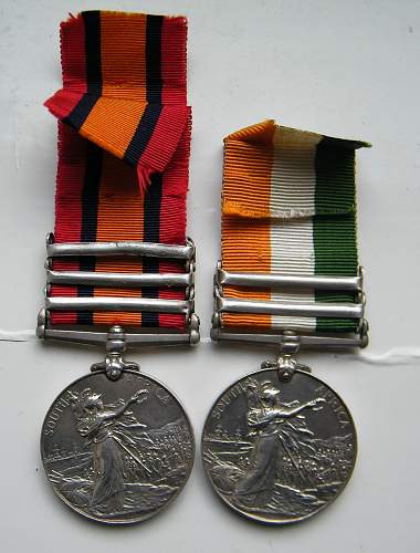 Boer war pair of medals