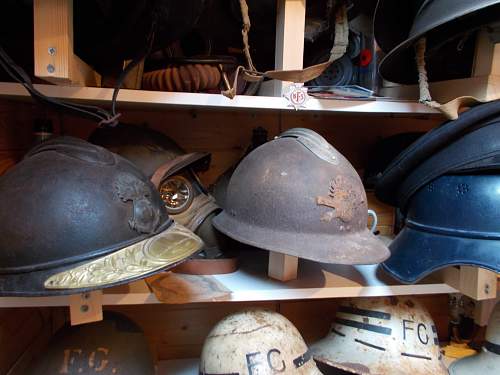 A few Adrian helmets