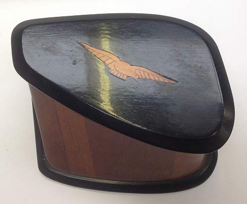 RFC / RNAS Trench Art wooden box