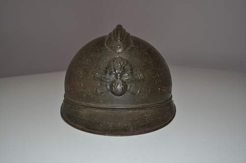 French Adrian helmets 1915