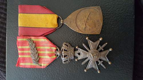 WW1 Belgian medals
