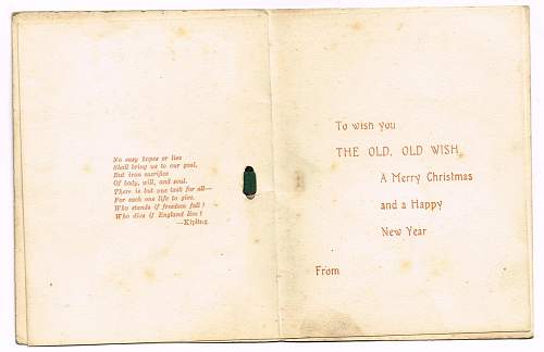 WWI xmas card